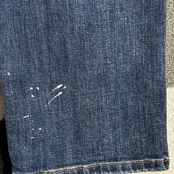 Cabi Exposed BUTTON FLY Distressed Straight Leg Jeans Women's Size 8 - Picture 12 of 14